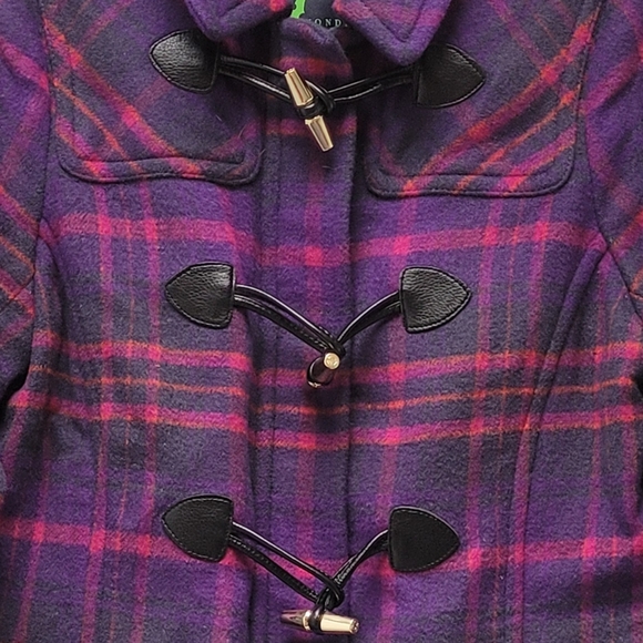 C. Wonder Jackets & Blazers - C. WONDER | PINK & PURPLE PLAID TOGGLE COAT, SZ S